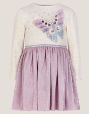 Baby Butterfly Plisse Disco Dress, Pink (PINK), large