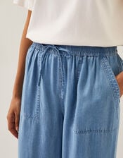 Nyla Wide Leg Trousers, Blue (DENIM BLUE), large