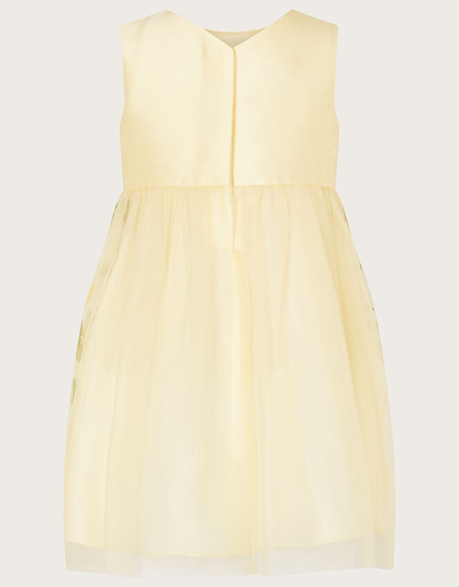 Baby Rose Embroidered Dress Yellow | Baby Girl Dresses | Monsoon UK.