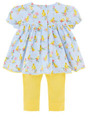 Newborn Duckie Top and Legging Set, Blue (AQUA), large