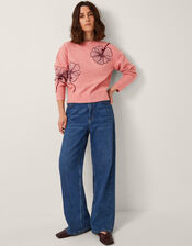 Abi Floral Appliqué Jumper, Pink (PINK), large