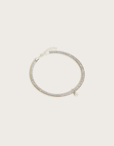 Super Dazzle Pearl Charm Necklace, , large