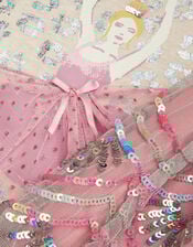 Ballerina Top and Sequin Skirt Set, Pink (PINK), large