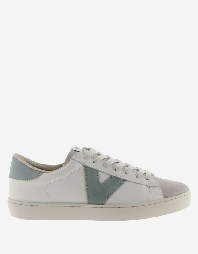 Victoria Berlin Lace Trainers, Green (JADE), large