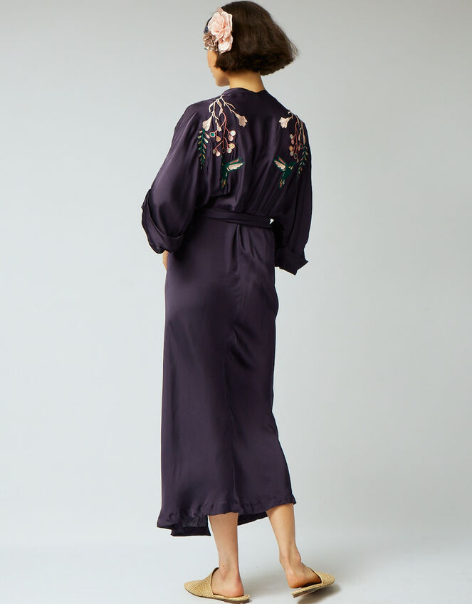 Tallulah and Hope Gloria Embroidered Midi Dress, Blue (NAVY), large