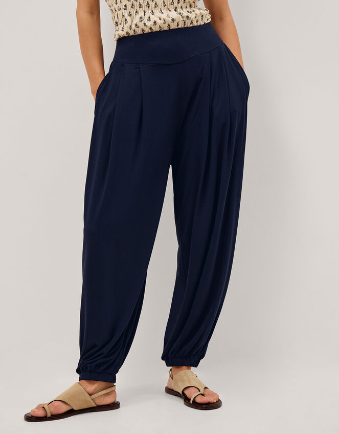 Holly Jersey Balloon Trousers Blue