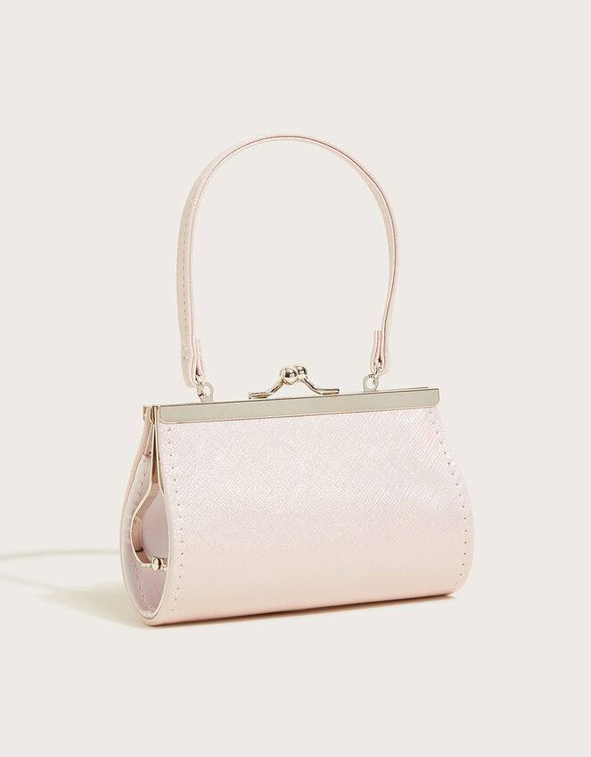 Triple Pom-Pom Pearl Mini Bag, , large