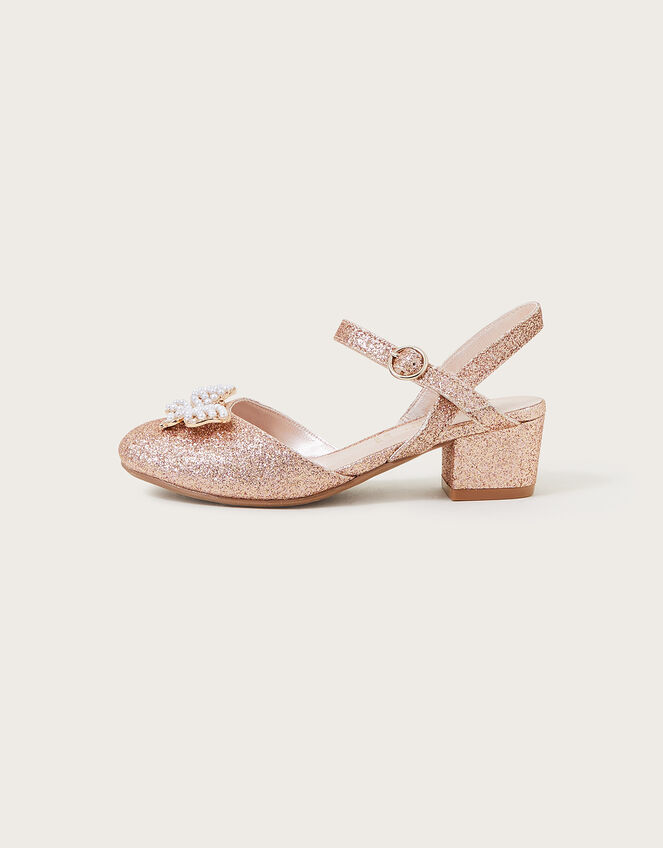 Butterfly Sling Back Heels, Pink (PINK), large