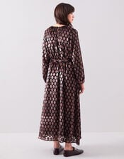 East Pheba Print Maxi Dress, Black (BLACK), large