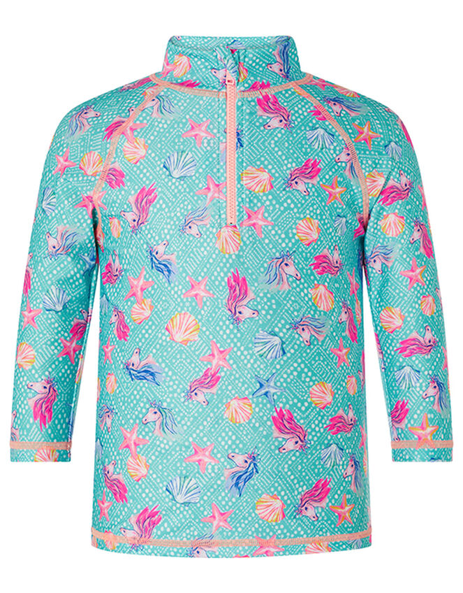 Laverna Unicorn Sunsafe Set with Recycled Fabric, Blue (TURQUOISE), large