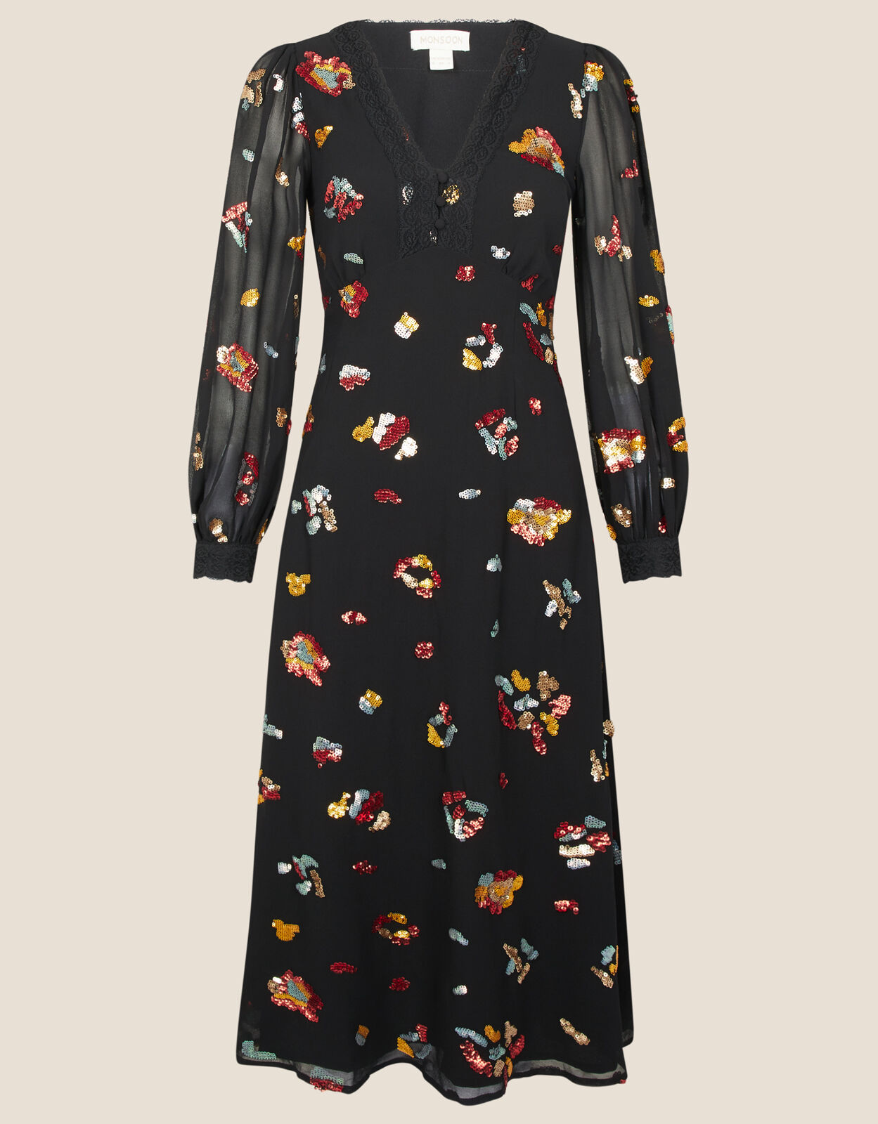 polyester midi dress