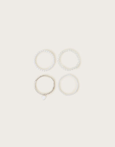 Bridesmaid Pearl Bracelets 4 Pack, , large