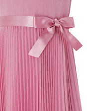 Keita Pleated Dress in Recycled Polyester, Pink (DUSKY PINK), large