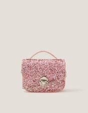 Mini Glitter Satchel Bag, , large