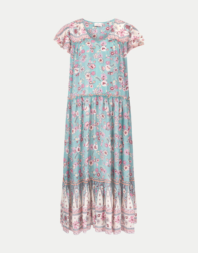 East Clementine Floral Maxi Dress, Green (MINT), large