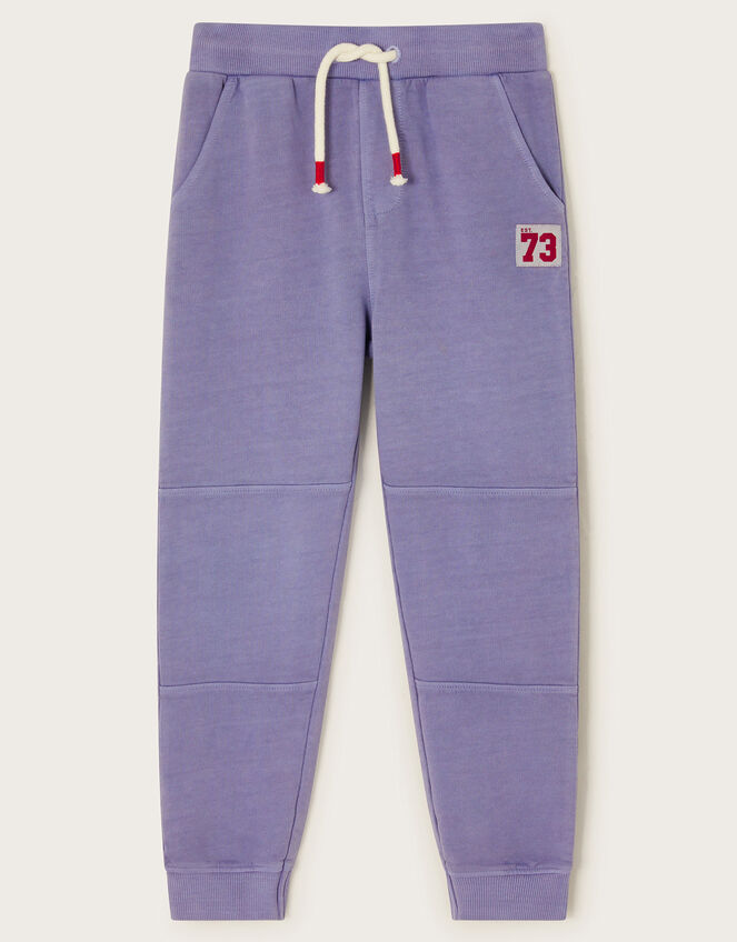 Washed Jersey Joggers, Blue (BLUE), large