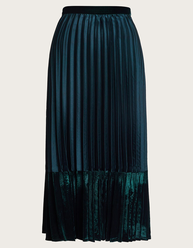 Bright Green Curled Midi Skirt main image 0