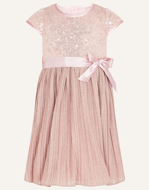 Baby Sequin Dress, Pink (DUSKY PINK), large
