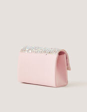 Rhinestone Embellished Bow Bag, , large