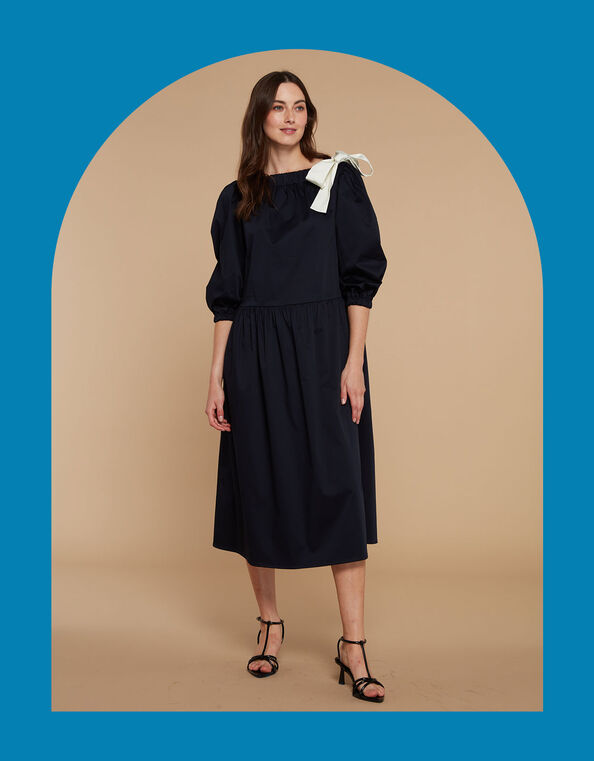 Mirla Beane Hannah Dress, Blue (NAVY), large