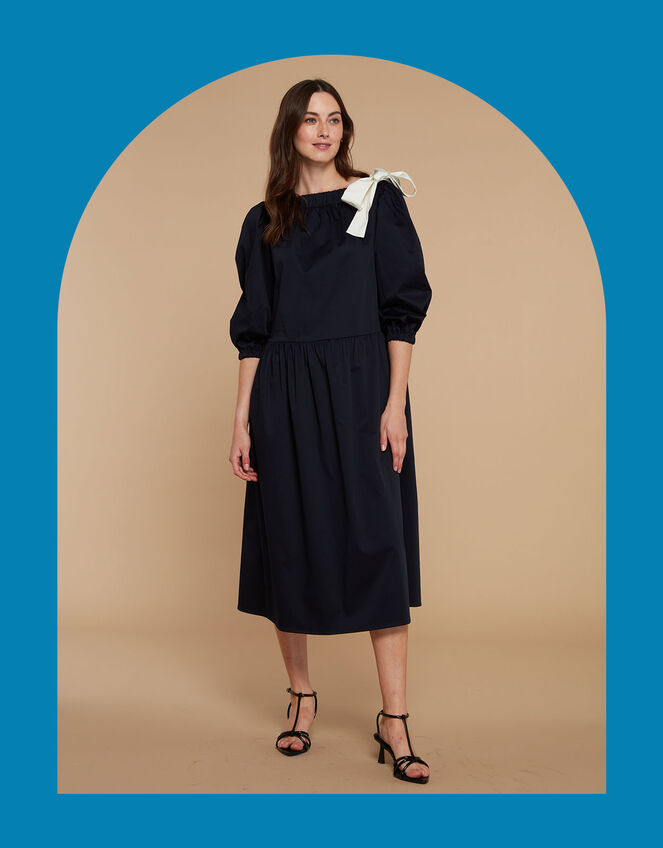 Mirla Beane Hannah Dress, Blue (NAVY), large