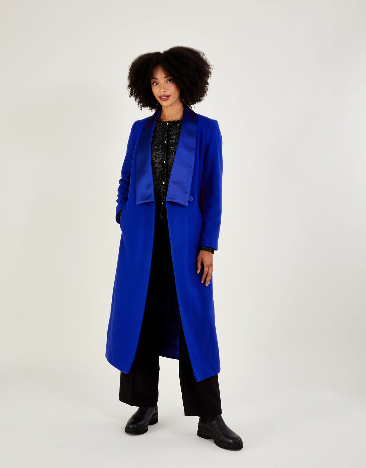 Blue womens coat top uk