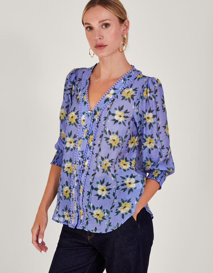 Ally Floral Longsleeve Blouse