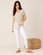 Sari V-Neck Jumper, Gold (GOLD), large