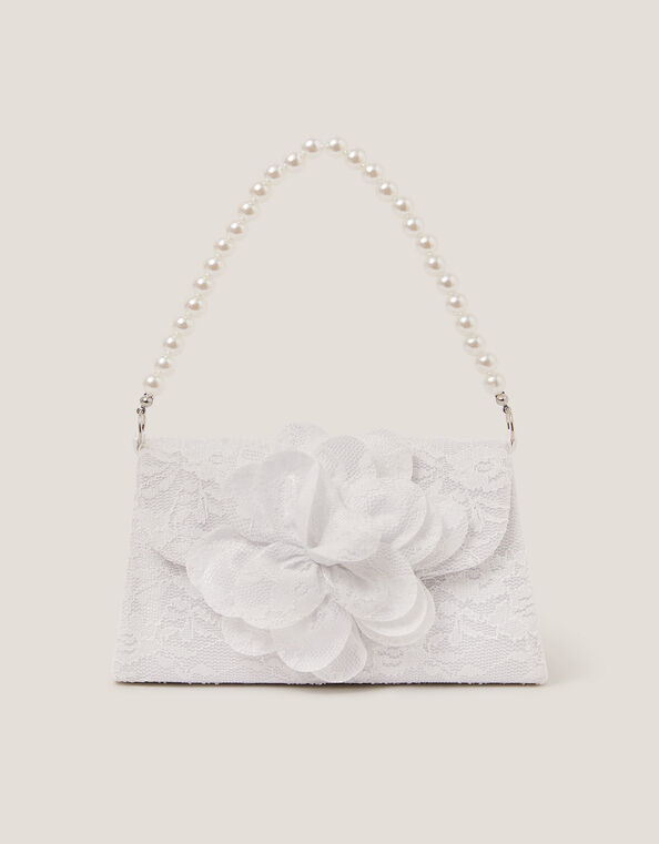 Mini Flower Lace Bridesmaid Bag, , large
