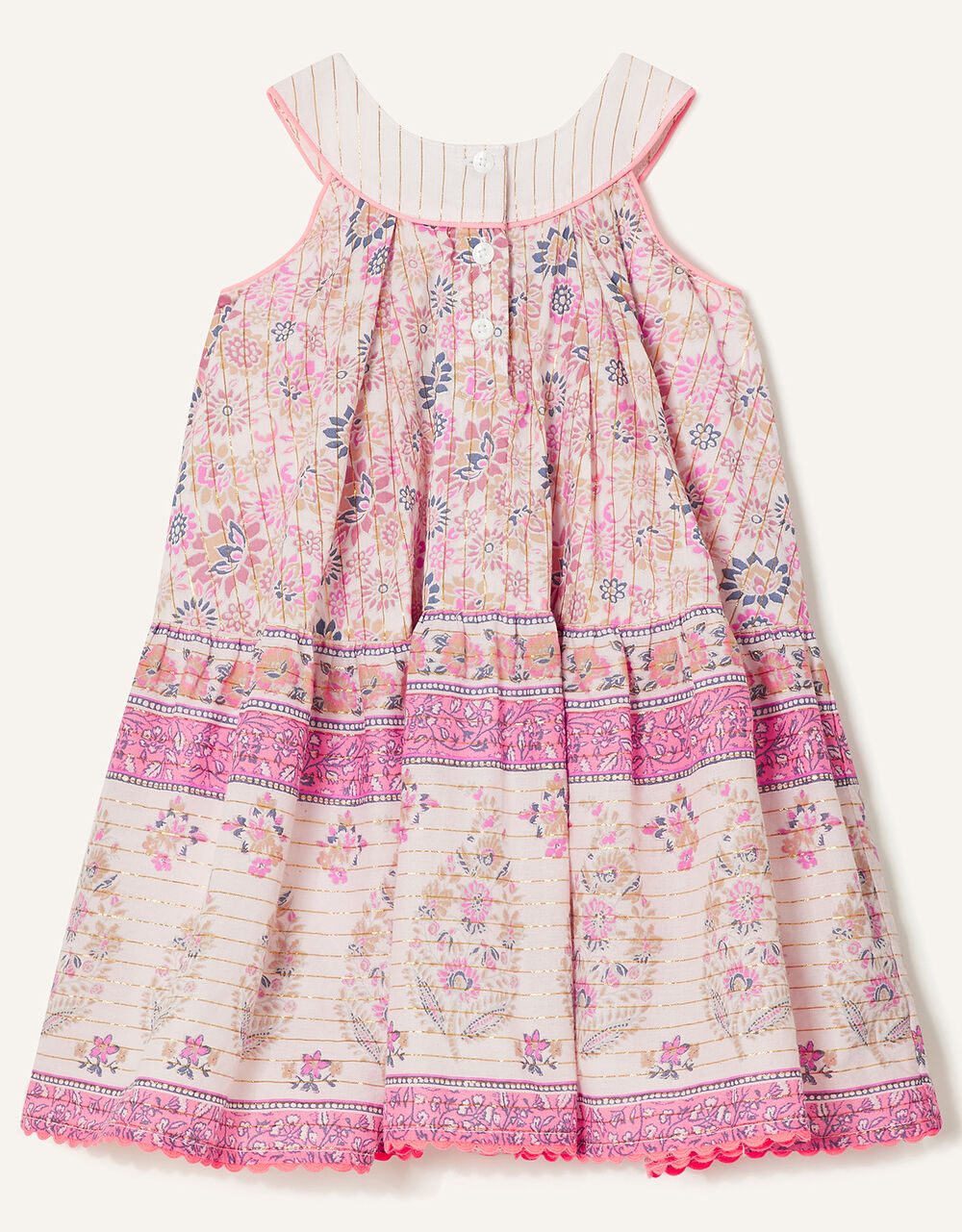 Baby Woodblock Print Dress Purple | Baby Girl Dresses | Monsoon UK.