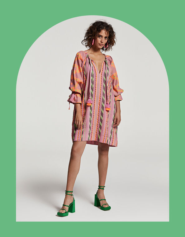 Devotion Twins Sardios Lithos Short Dress, Multi (MULTI), large