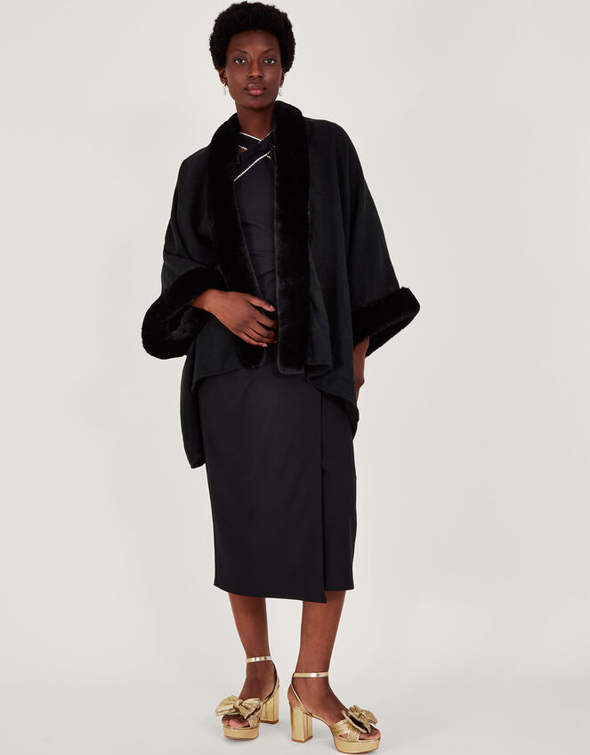 Faux Fur Wrap, , large