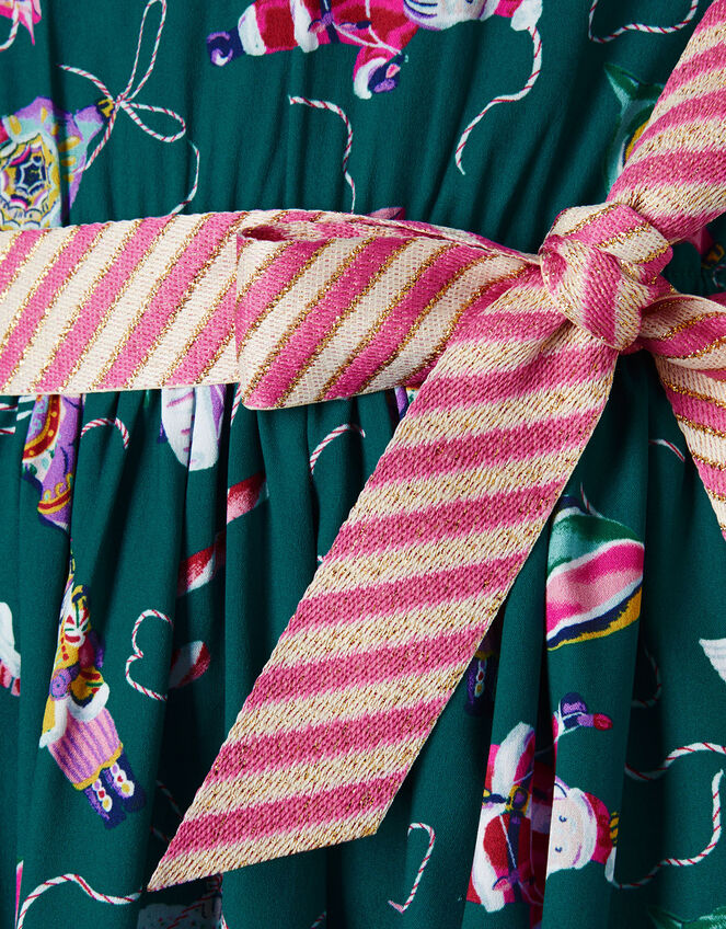 XMAS Bauble Print Dress, Green (GREEN), large