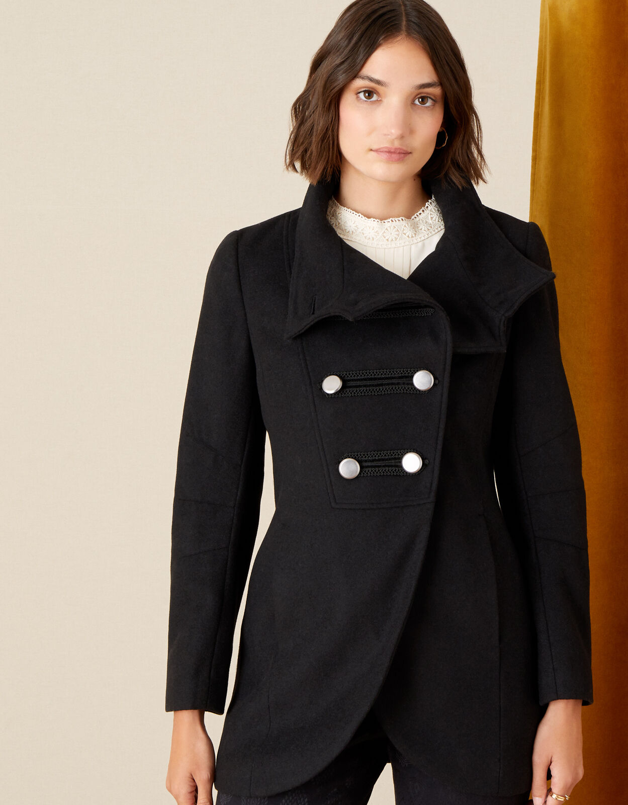 Military style pea coat online