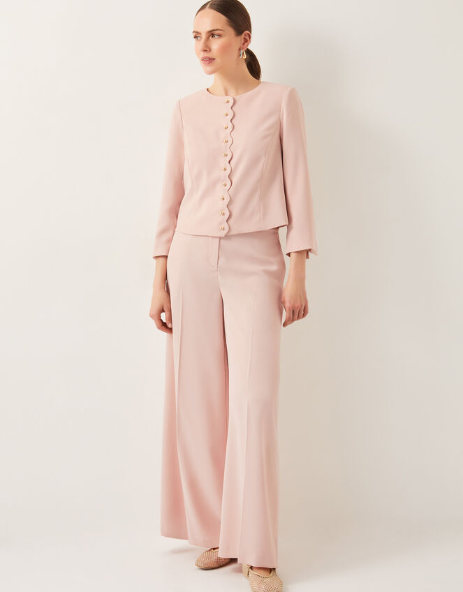 Ruth Scallop Jacket, Pink (PALE PINK), large