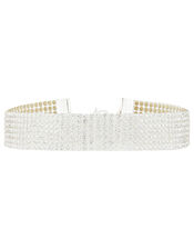 Diamanté Stud Choker Necklace, , large