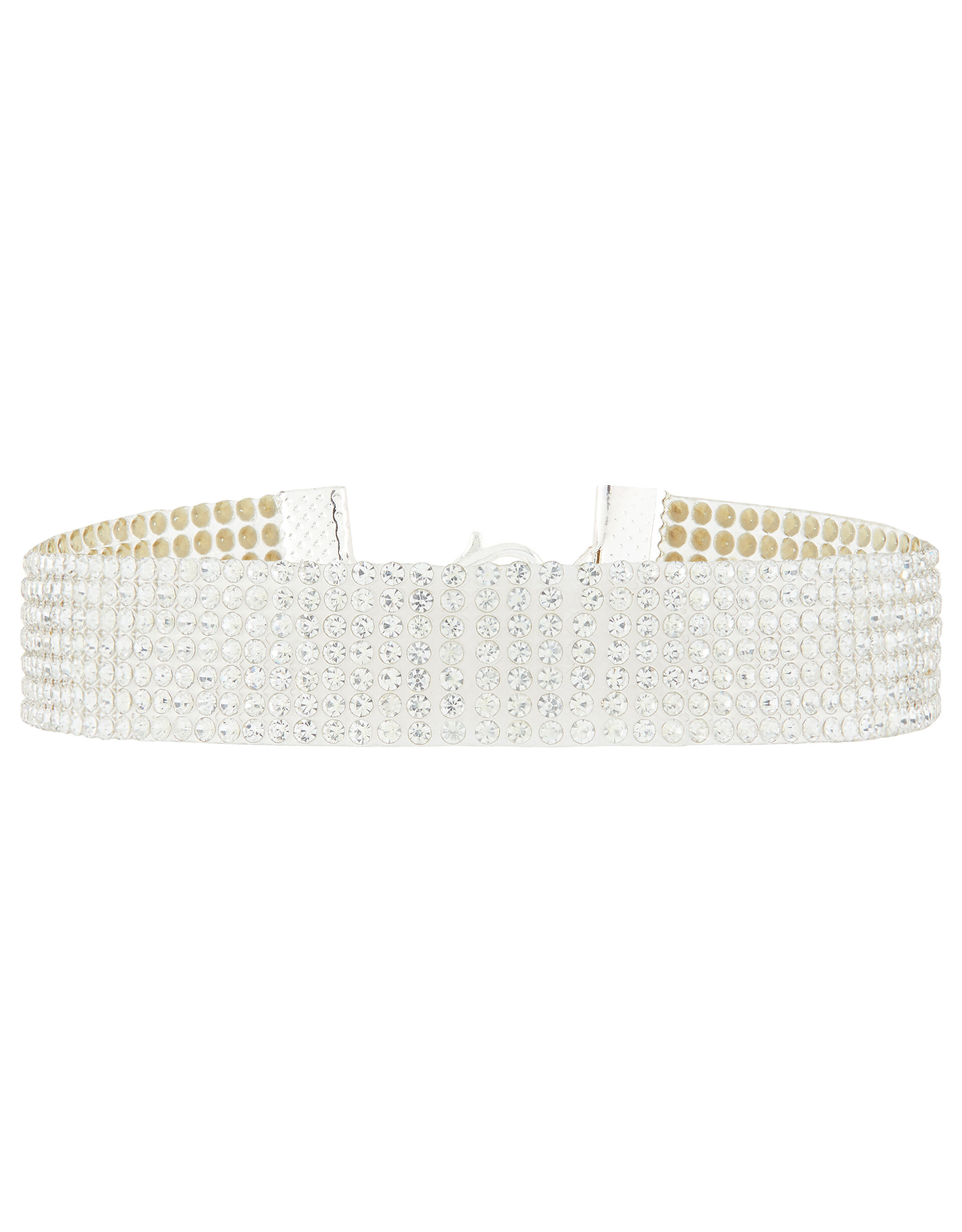 Diamanté Stud Choker Necklace, , large