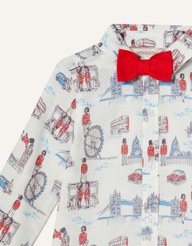 London Guard Shirt and Bow Tie, Ivory (IVORY), large