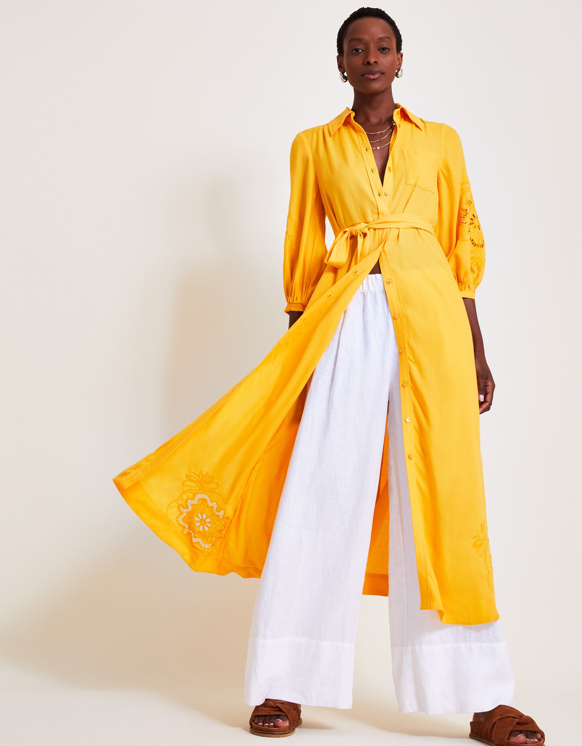 Monsoon yellow dress outlet