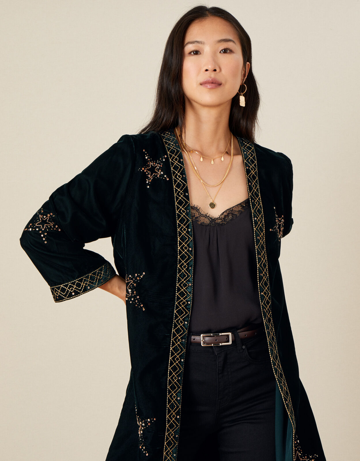 Velvet kimono outlet jacket uk