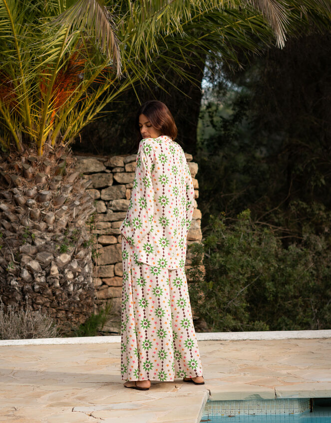 La Galeria Elefante Star Print Blouse Orange