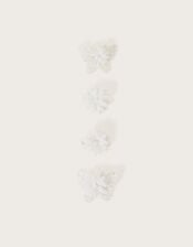 Lacey Pom-Pom Bridesmaid Clips 4 Pack, , large