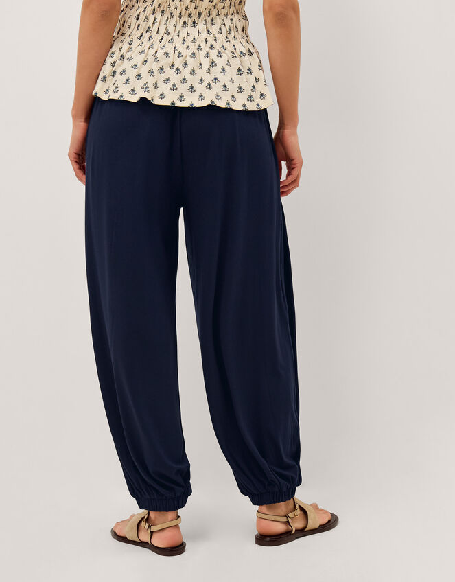 Holly Jersey Balloon Trousers, Blue (NAVY), large