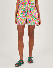 Mosaic Print Shorts, Pink (PINK), large