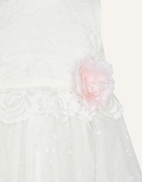 Baby Nieve Lace Bridesmaid Dress, Ivory (IVORY), large