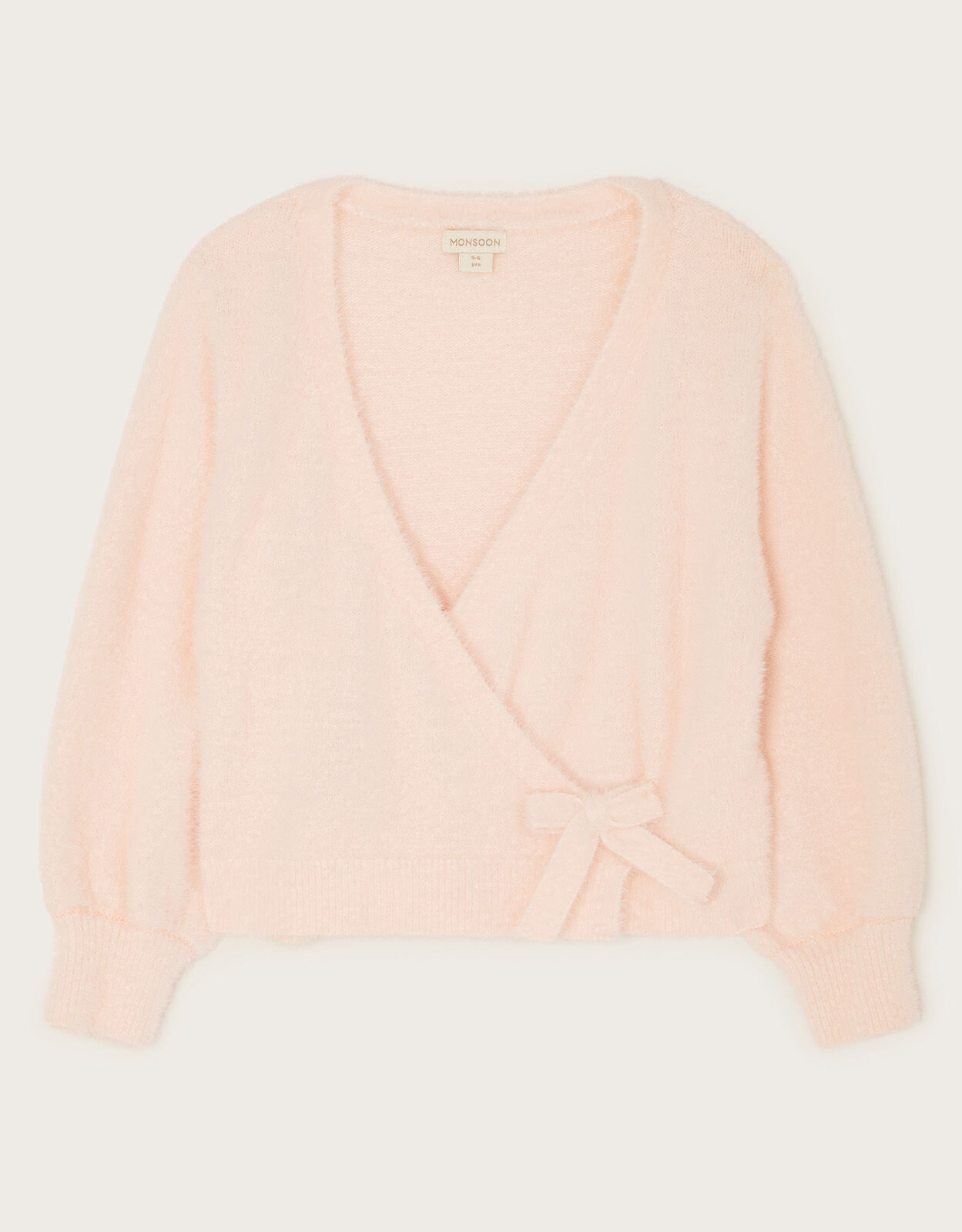 Pink ballet wrap sweater discount
