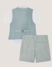 Finn 4-Piece Short Suit & Bow Tie, Green (SAGE), large