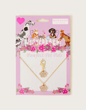 I Love My Pet Necklace and Charm Set, , large