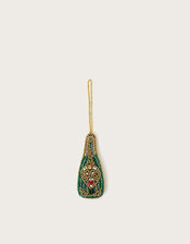 Embellished Champagne Bottle Hanging Decoration, , large