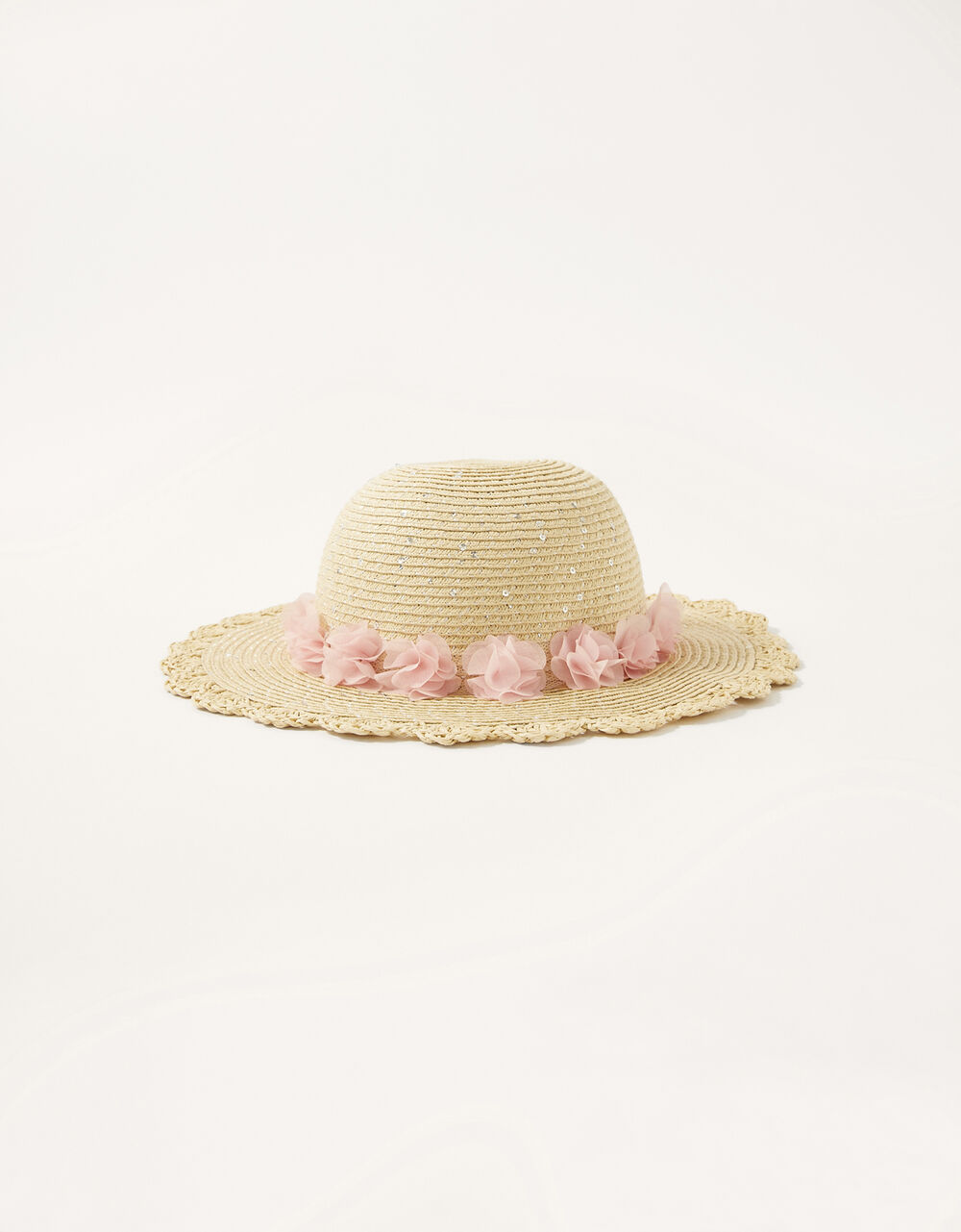 Children Children's Accessories | Baby Florrie Corsage Floppy Hat Natural - VJ56956